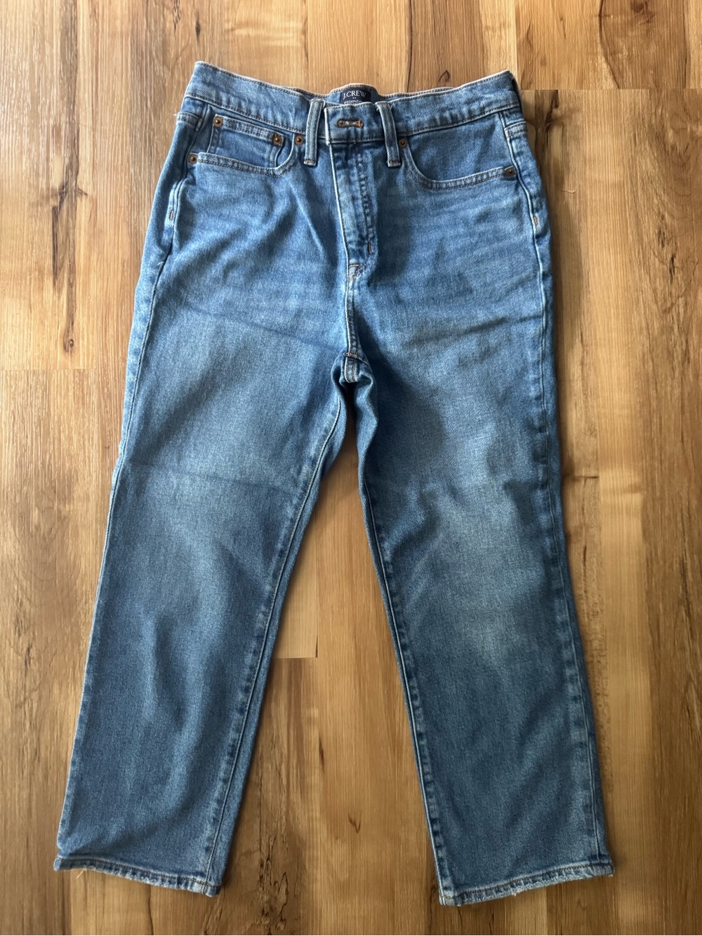 J. Crew Women’s Straight Jeans in Light Blue Denim